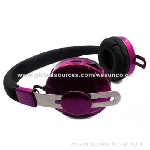 2014 open back metal Bluetooth stereo headset with 10-meter operating range